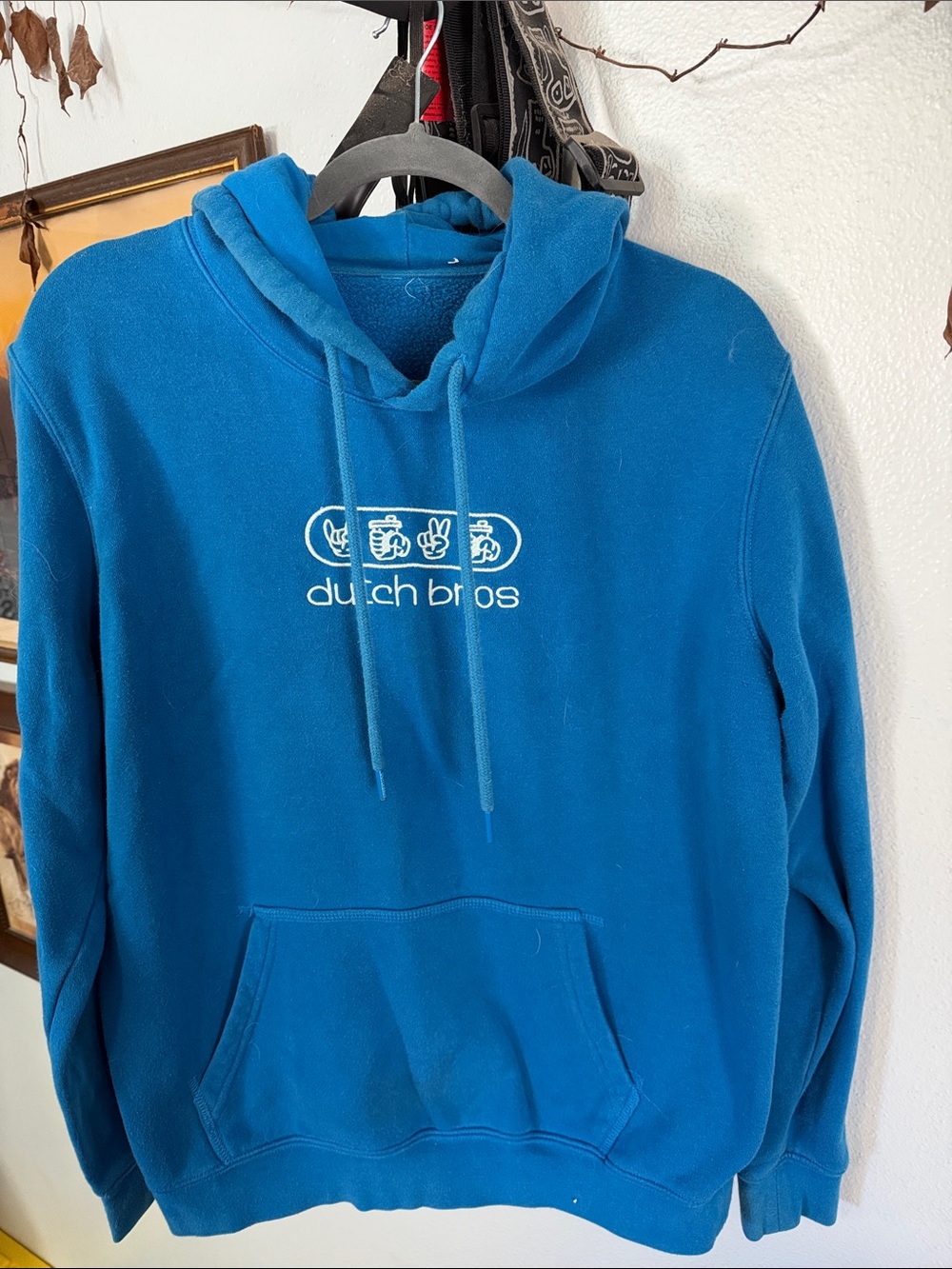 Dutch Bros Teal Pullover Hoodie with Logo